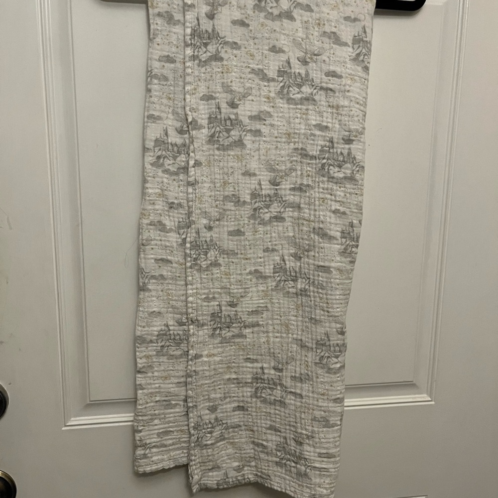 aden + anais Harry Potter White and Gray Blanket